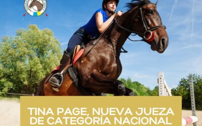 Tina Page consigue el ascenso a jueza de categoría Nacional para la disciplina de Salto de Obstáculos