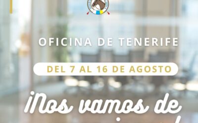 La oficina de Tenerife permanecerá cerrada del 7 al 16 de agosto por vacaciones