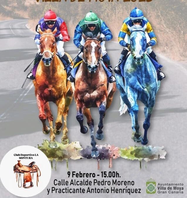 Moya celebra una jornada de carreras tradicionales de caballos como homenaje a la tradición ecuestre en Canarias