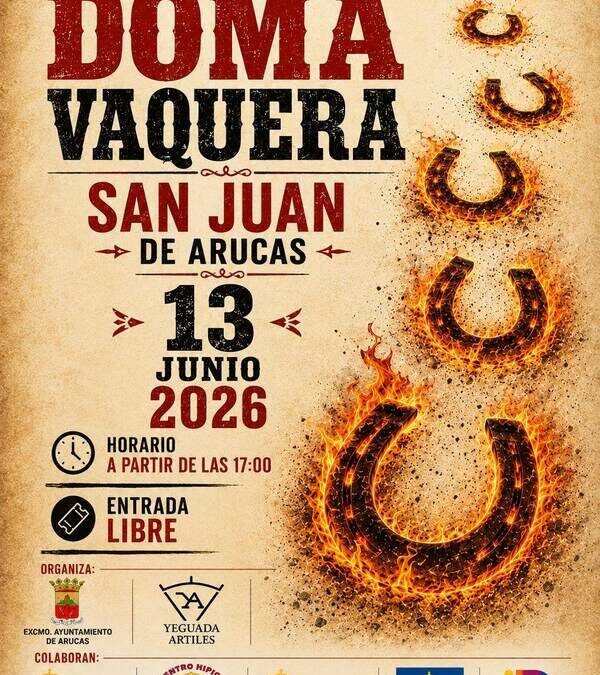 Arucas prepara una gran jornada ecuestre con el concurso territorial de doma vaquera San Juan 2026