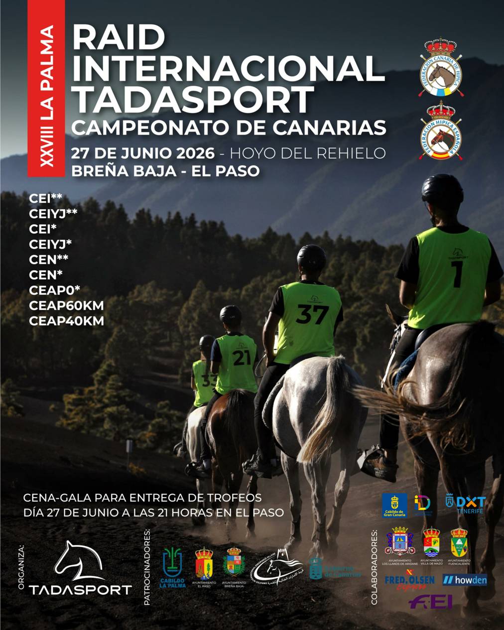 La Palma acoge este sábado el XVIII Raid Internacional Tadasport y el Campeonato de Canarias de Raid 2026
