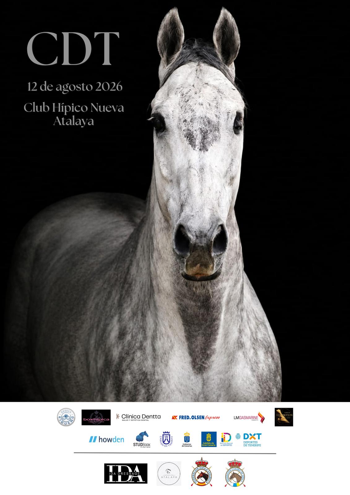 Cartel CDT Nueva Atalaya 12 de agosto de 2026 en Club Hípico Nueva Atalaya