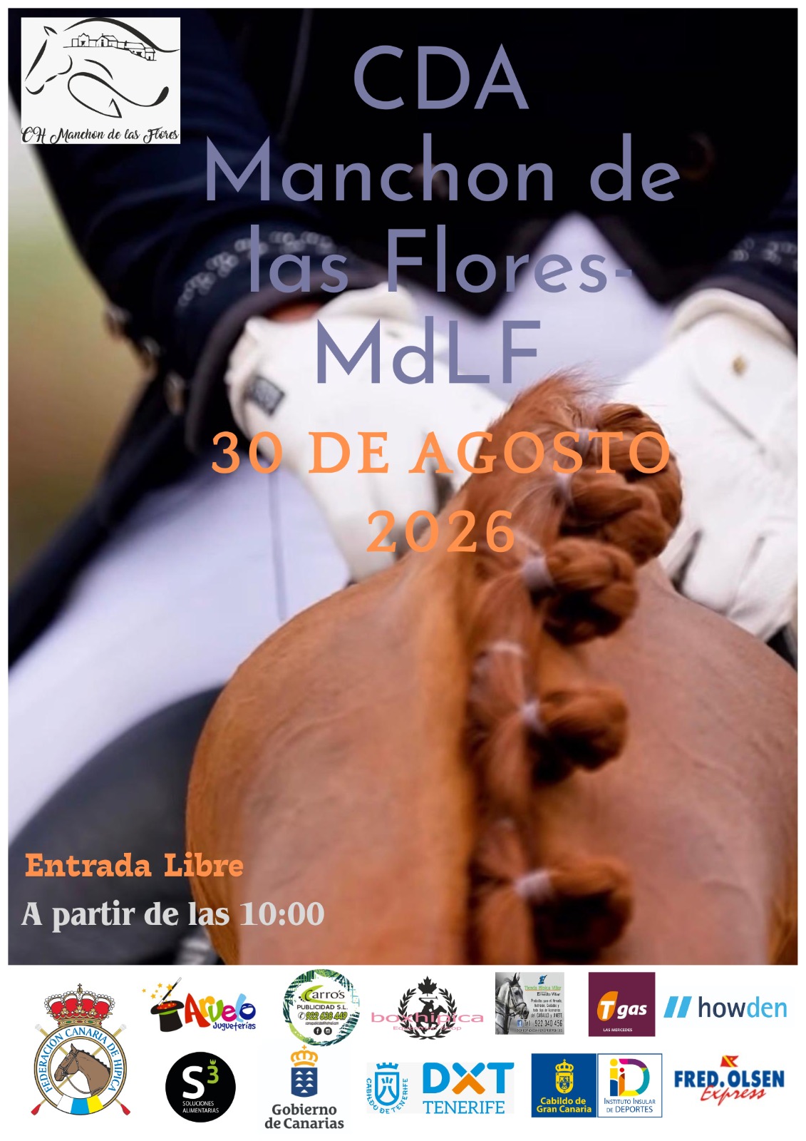 Cartel CDA Manchón de las Flores MdLF 30 de agosto de 2026